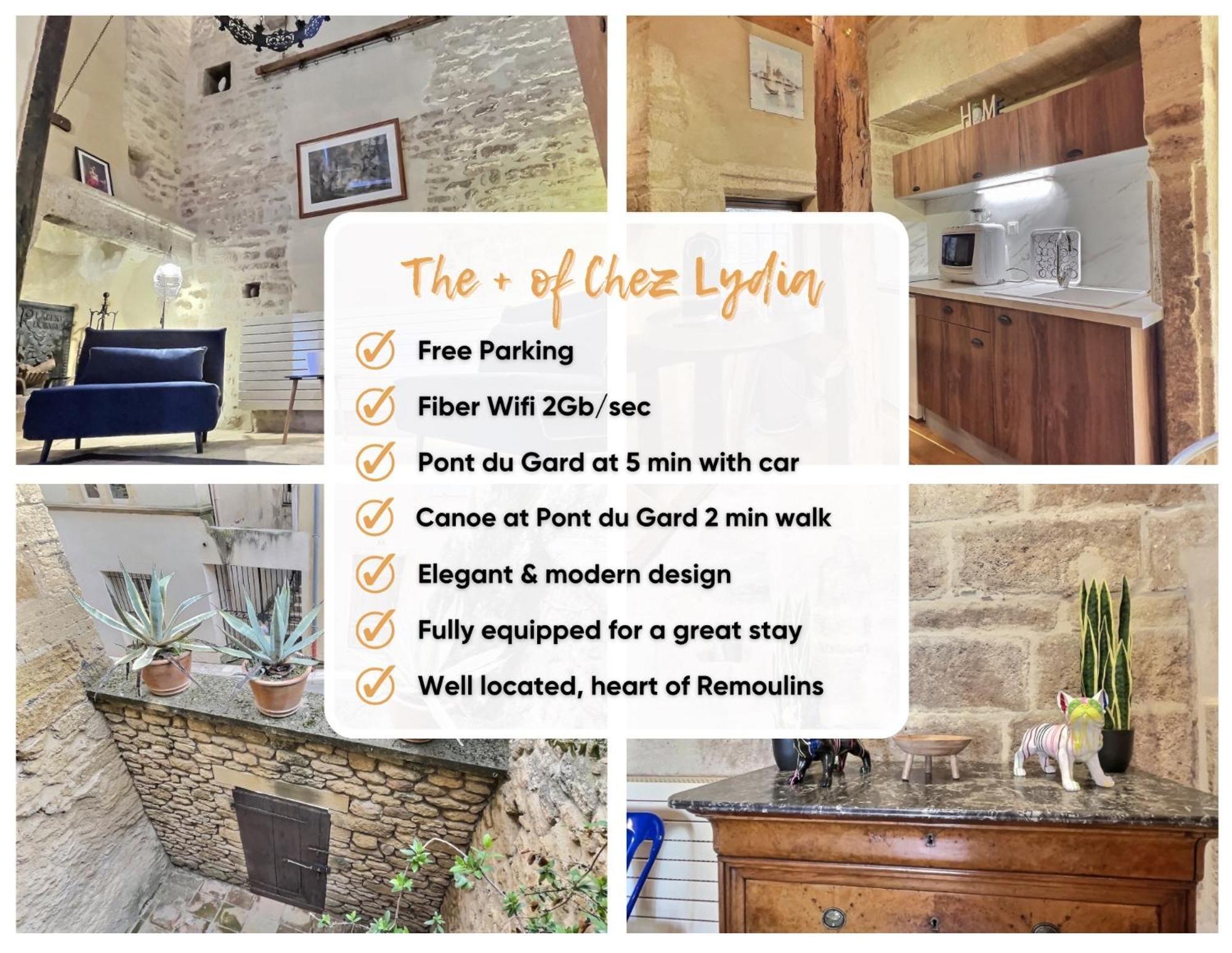 Chez Lydia - Loft Cosy, Depart Canoe A Pied, Proche Pont-Du-Gard Et Uzes Remoulins Kültér fotó